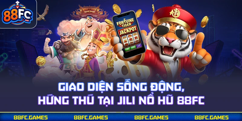 Giao diện sống động, hứng thú tại JILI nổ hũ 88FC